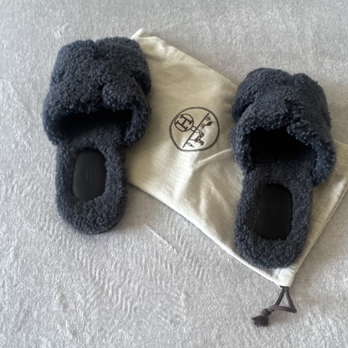 Hermès izmir shearling slide - hermÈs,