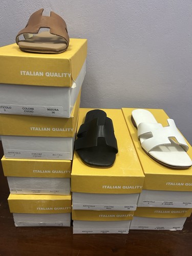 Ciabattina donna pelle made - in,