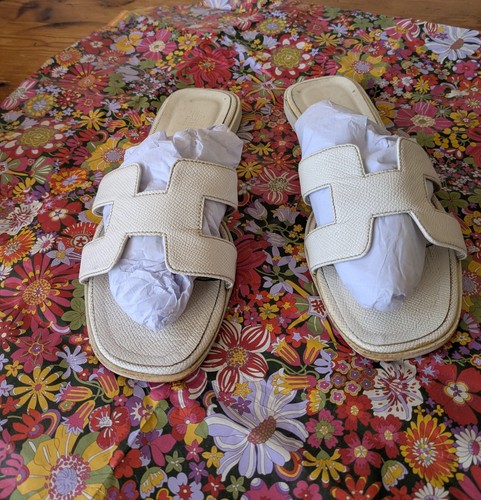 Pantofole hermes ecrù - hermes, taglia