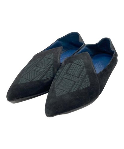 Hermes ricamo babouche nero - h,
