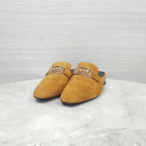 Mocassino hermes scamosciato - mocassino,