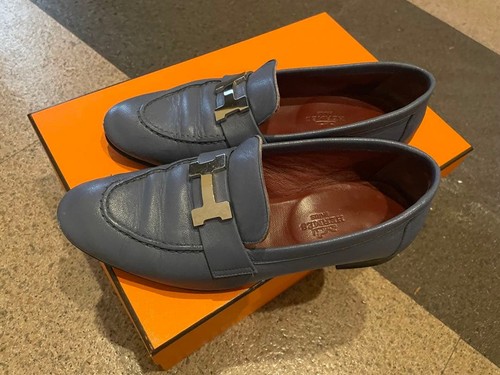 Mocassini hermes blu donna - mocassini,