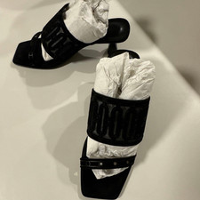 Hermes Joia 55 sandali neri