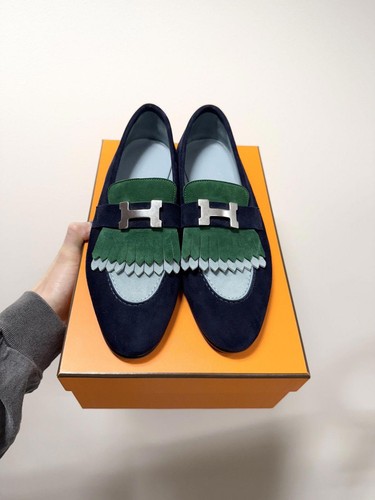 Mocassino hermes scamosciato - hermes,
